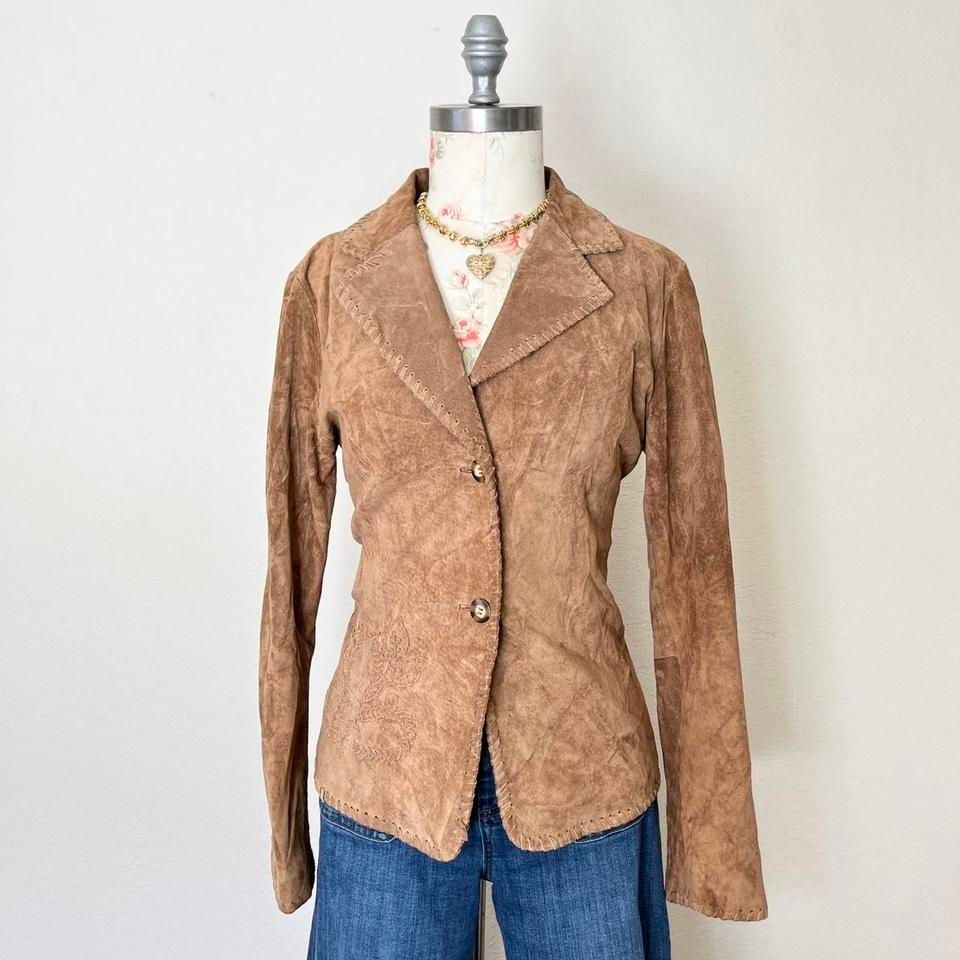Wilson's Leather Pelle Studio Brown Leather Jacket Womens Size Large